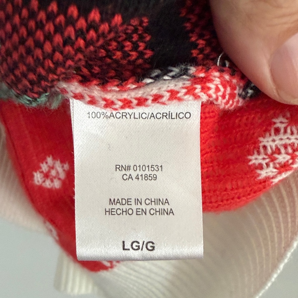 Strawberry shortcake Patterned Sweater - Red and White - Picture 4 of 4